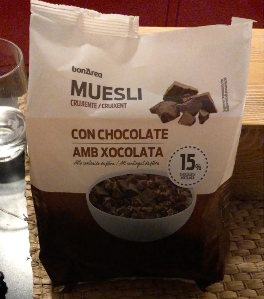 Muesli con chocolate