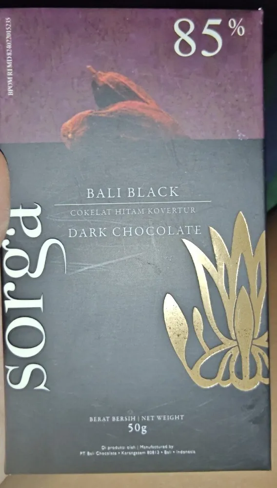 Bali Black - Cokelat Hiram Kovertur - 85% Dark Chocolate