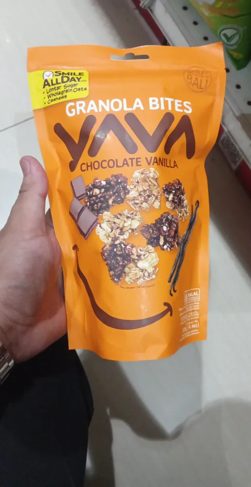 YAVA GRANOLA BITES CHOCOLATE VANILLA