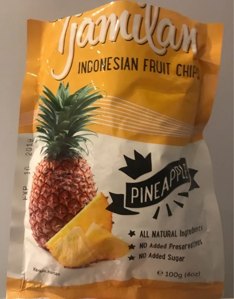 Tjamilan indonesian gruit chips