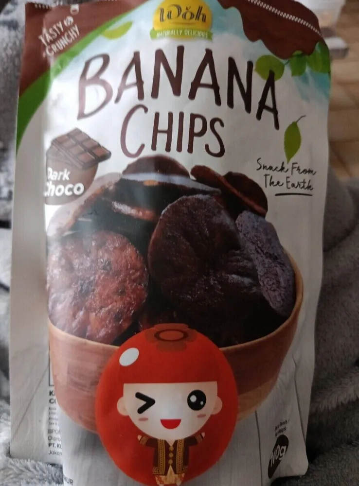 Banana chips dark choco