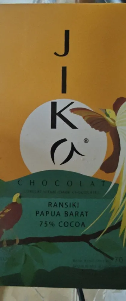 Ransiki Papua Barat 75% Cocoa Dark Chocolate