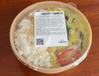 Curry vert de poulet fermier