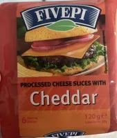 Processed Cheese Slices with Cheddar