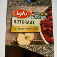 Rotkraut mit Apfelstücken