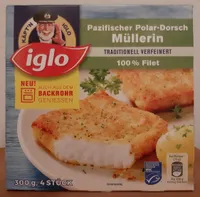 Pazifischer Polar-Dorsch Müllerin traditionell verfeinert 100% Filet
