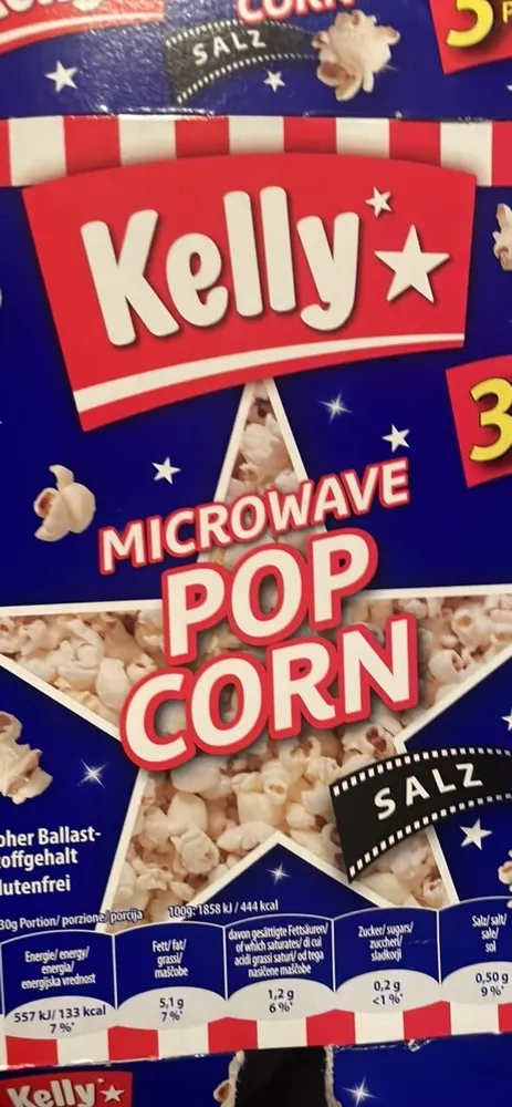 Mikrowellen Popcorn Salted (3 x 90g)