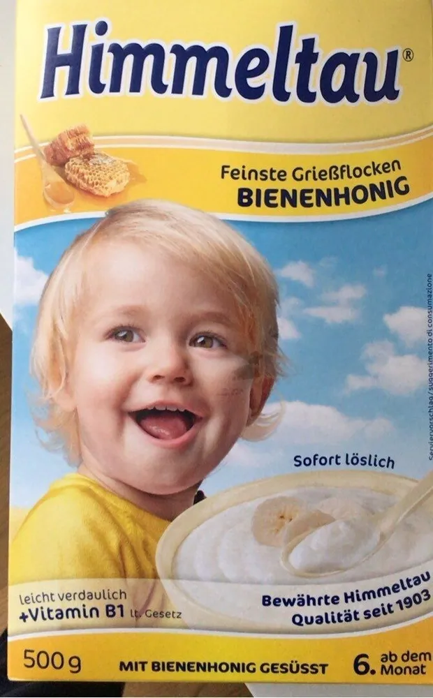 Feinste Griessflocken Bienenhonig