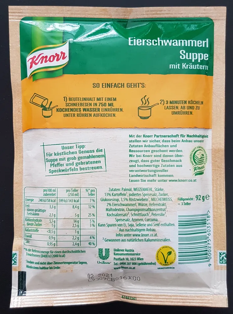 Eierschwammerl Suppe