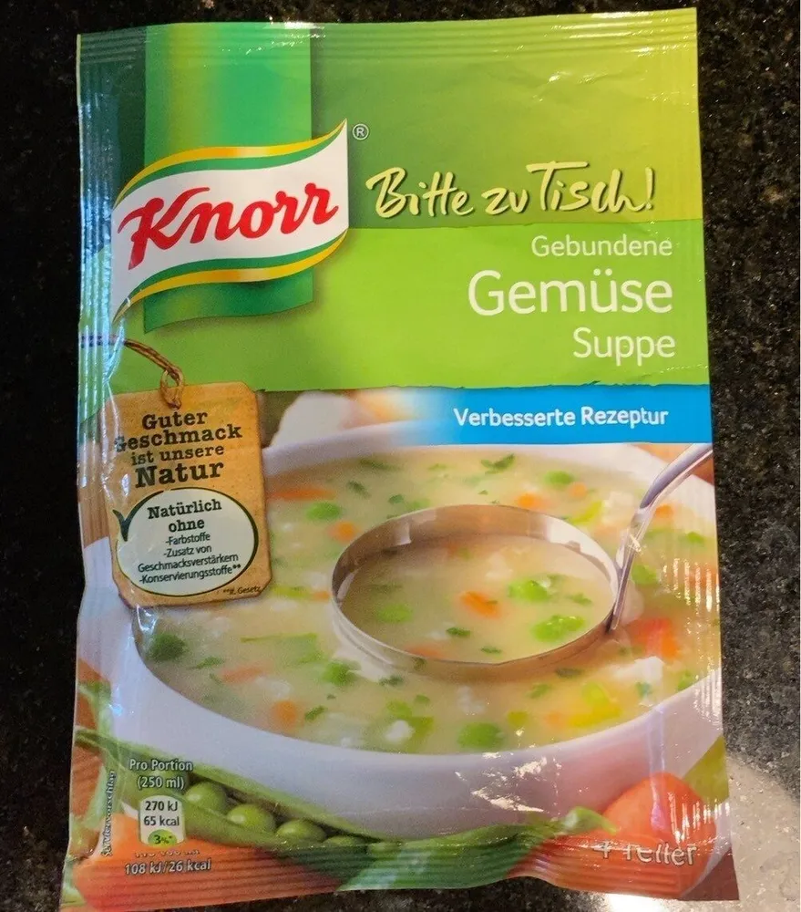 Würfel Klare Suppe
