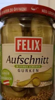 Aufschnitt Gurken
