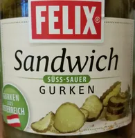 Sandwich Gurken süß-sauer
