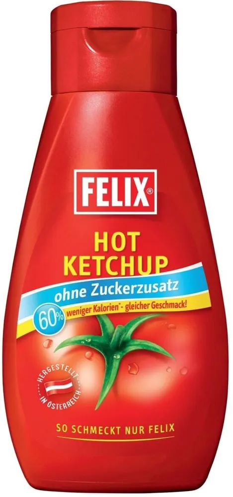 Ketchup Hot ohne Zuckerzusatz