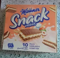 Snack minis Milch Haselnuss Knusprige Schnitten