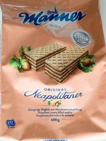 Manner Original Neapolitaner 9000331607917 Knusprige Waffeln mit Haselnusscremefüllung