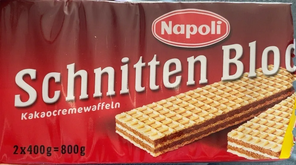 Schnitten Bloc Kakaocremawaffeln