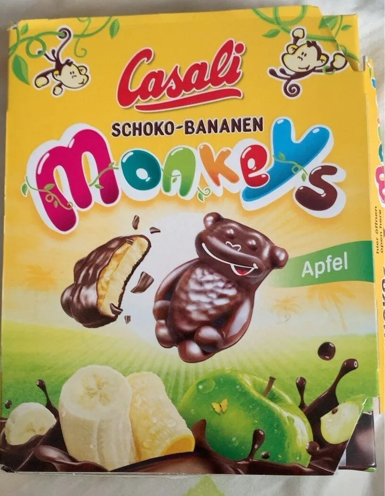 Schoko Bananen Monkeys, Apfel