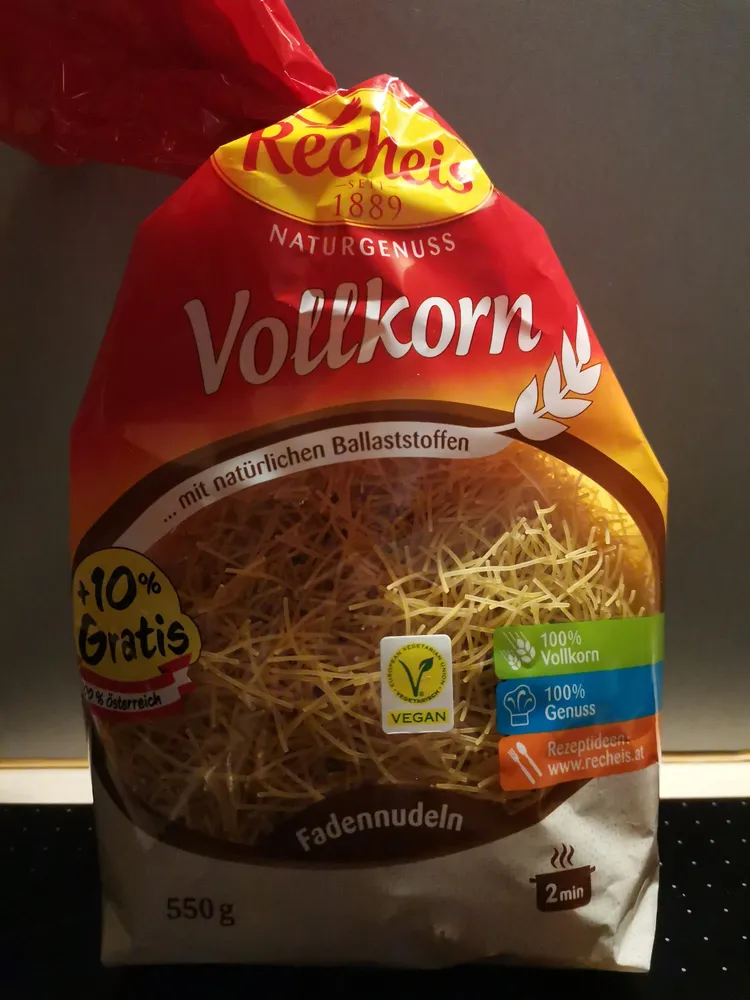 Vollkorn Fadennudeln