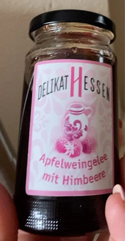 Apfelweingelee mit Himbeere