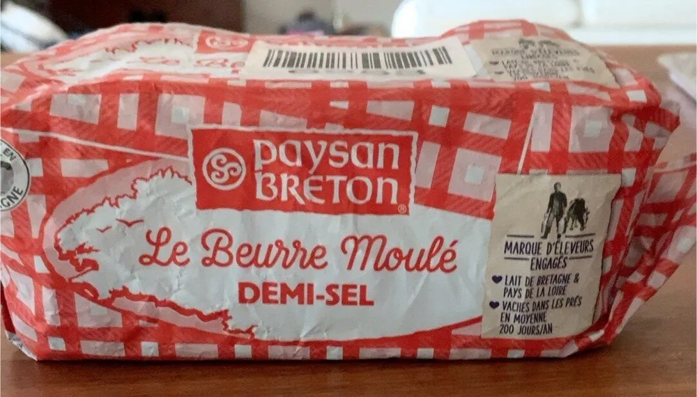 Le beurre moulé demi-sel