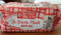 Le beurre moulé demi-sel