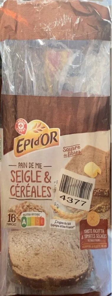 Pain de mie seigle et céréales