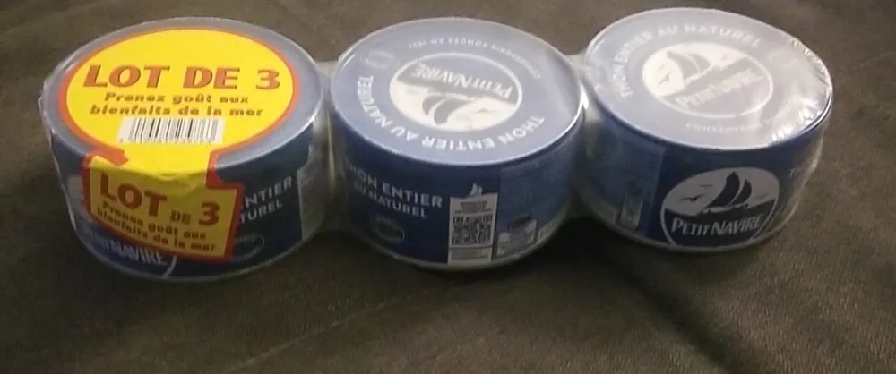(LOT DE 3 ) thon entier au naturel