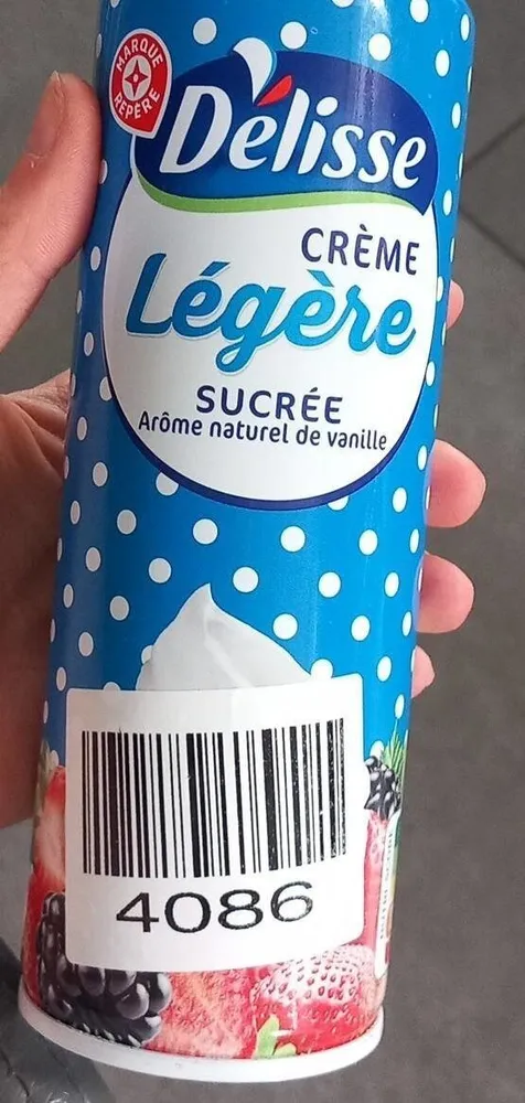 Crème légère sucrée