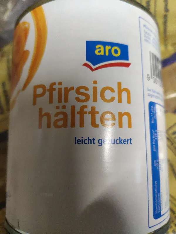 Pfirsichhälften