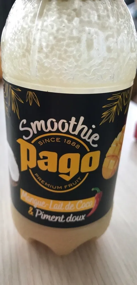 Smoothie mangue lait de coco piment doux