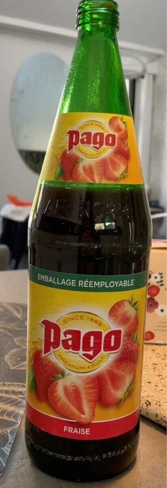 Jus de fruit fraise