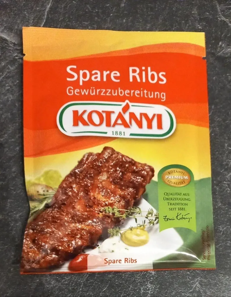 Spare Ribs Gewürzzubereitung