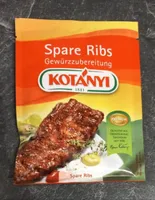 Spare Ribs Gewürzzubereitung