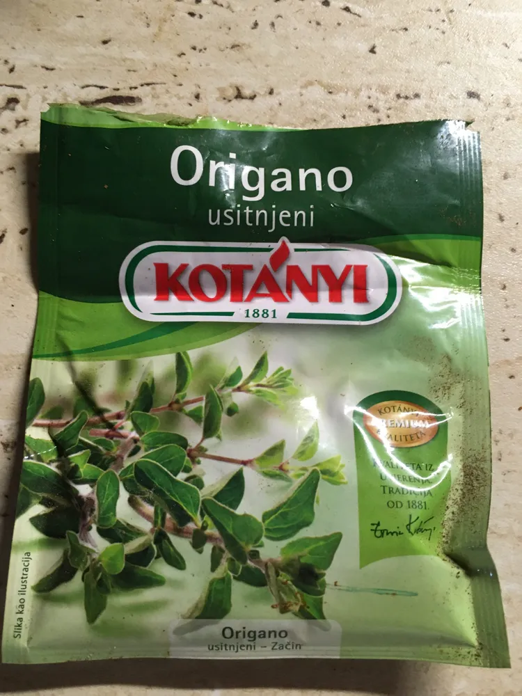 Oregano gerebelt