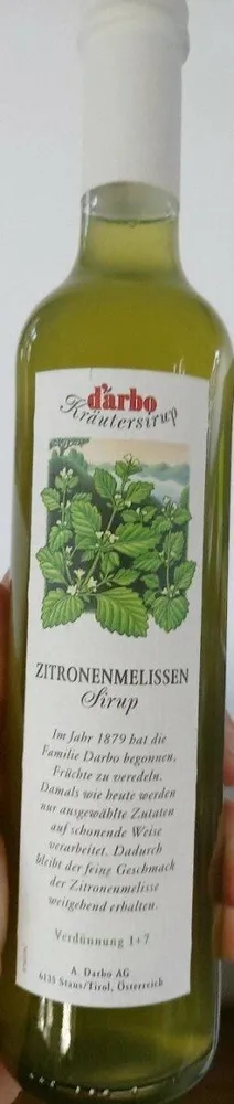 Zitronenmelissensirup
