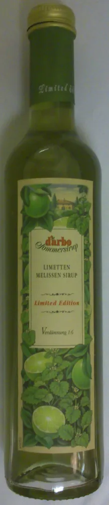 Limetten Melissen Sirup