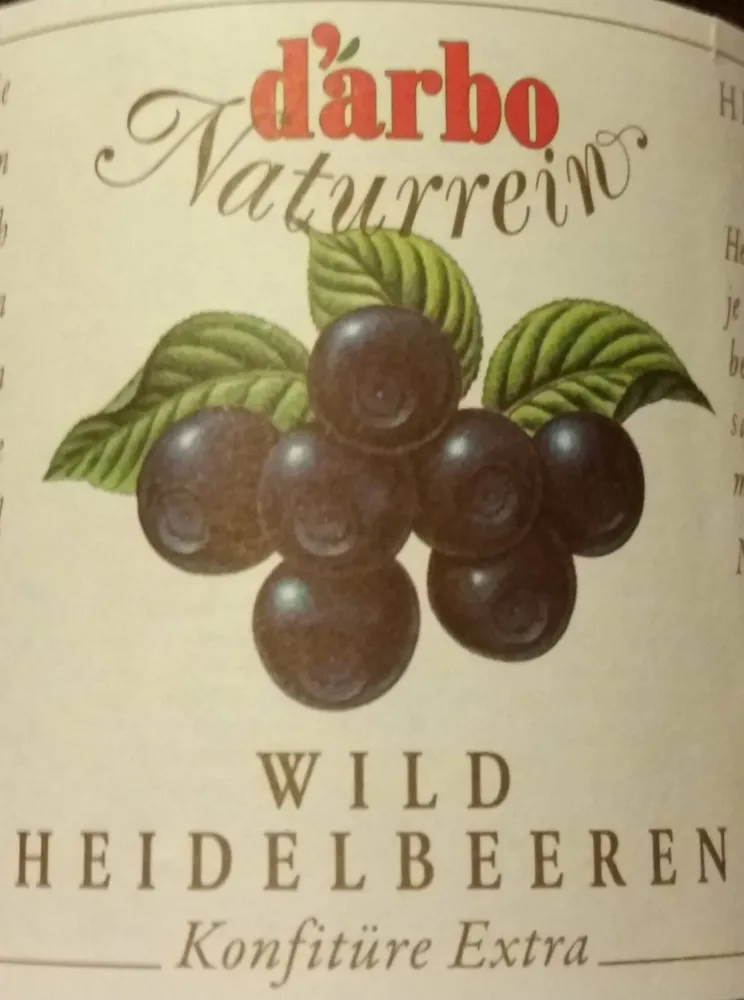 Wildheidelbeeren Konfitüre