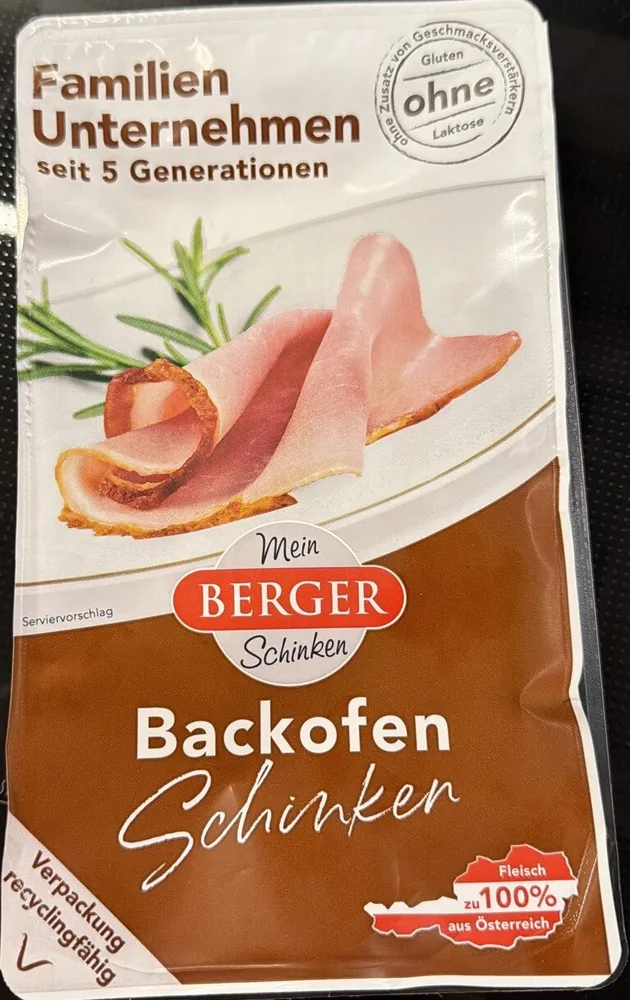 Backofen Schinken