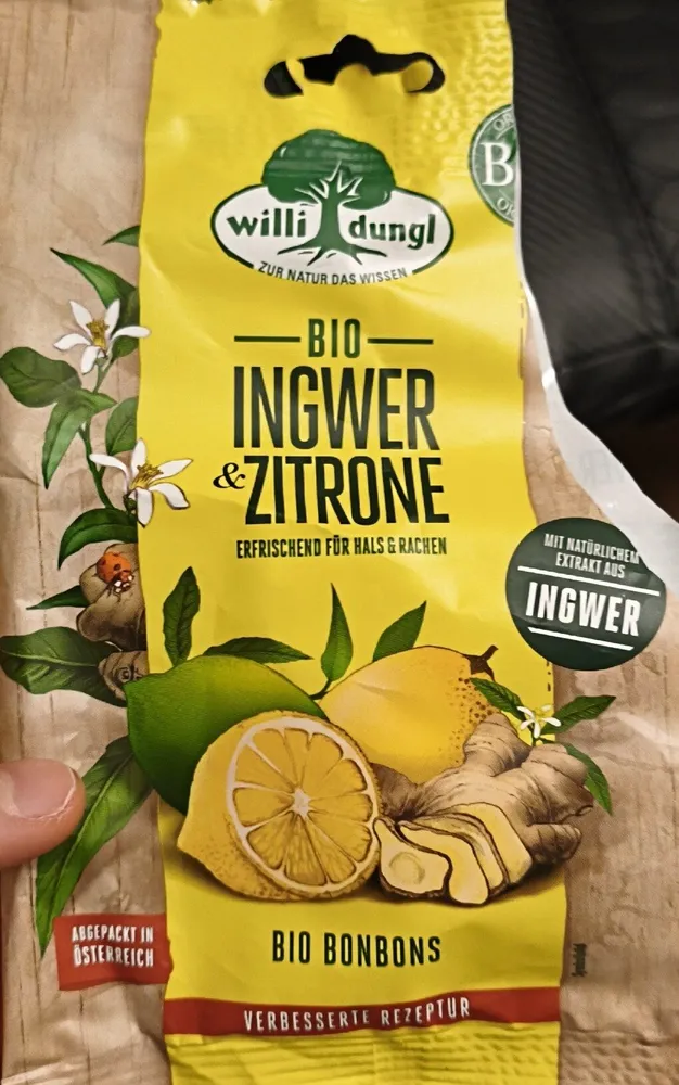 Ingwer Zitrone Zuckerl