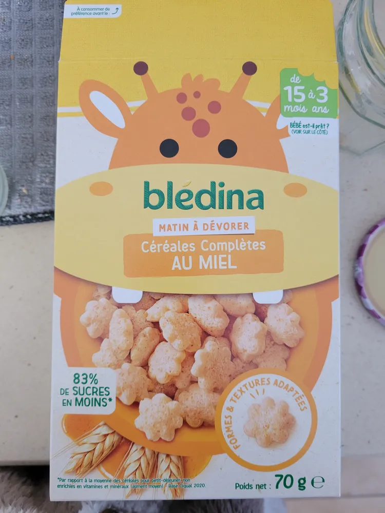 Céréales complètes au miel