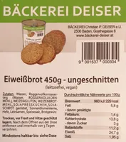 Dosenbrot Eiweißbrot