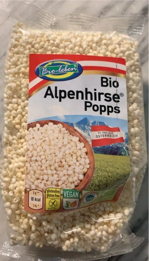 Bio Alpenhirse Popps