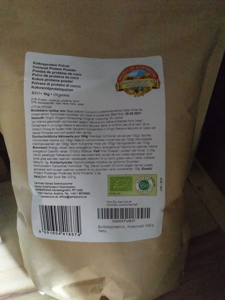 Kokos Proteinpulver 1kg