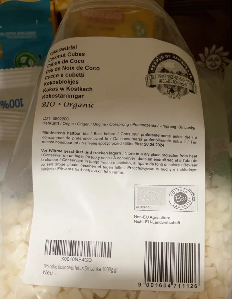 Cocco a cubetti