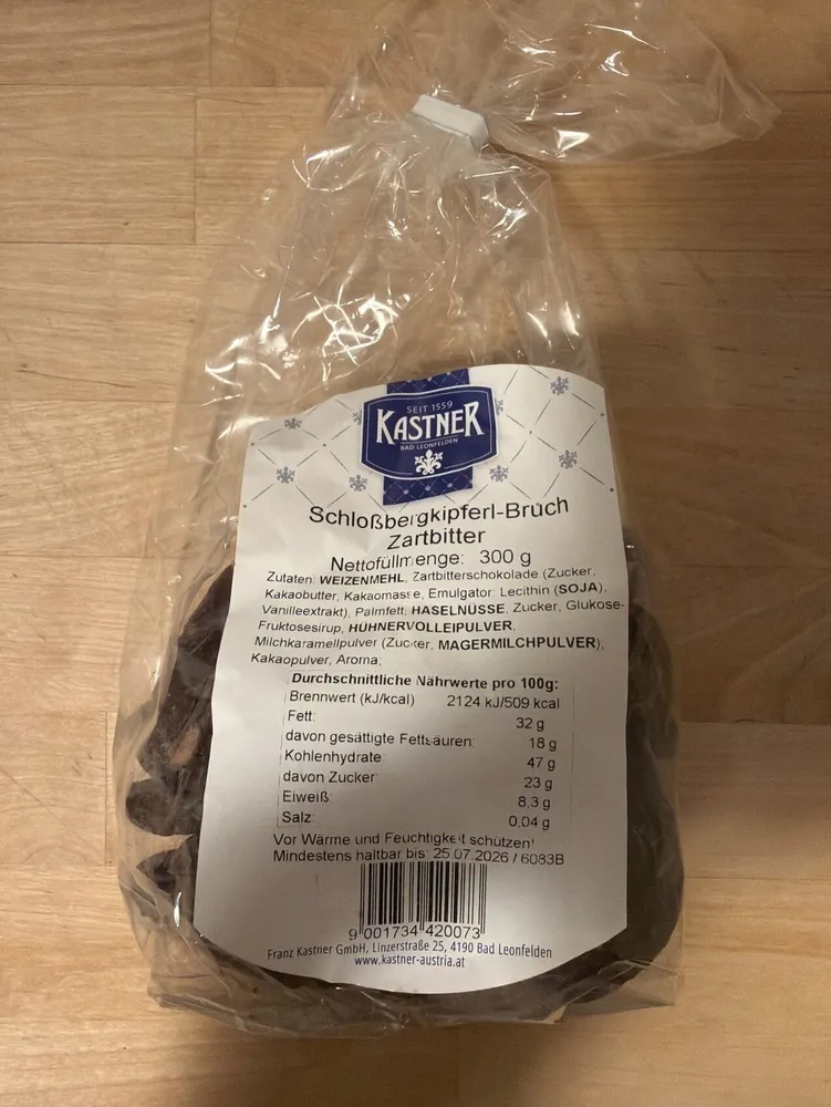 Schloßberkkipferl-Bruch Zartbitter