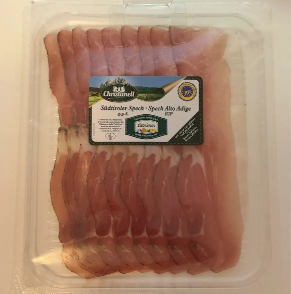 Südtiroler speck alto Adige