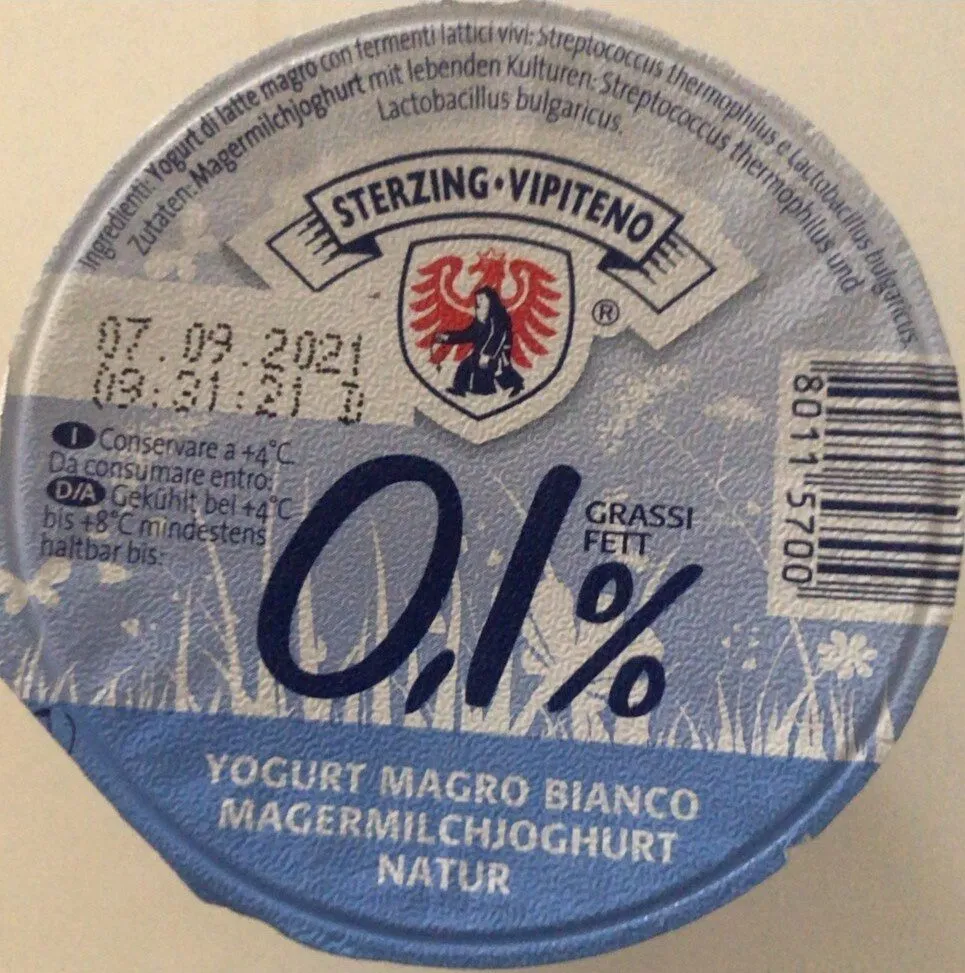 Yogurt magro bianco