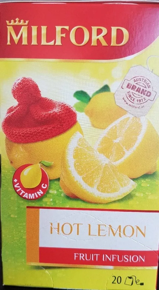 Hot lemon fruit infusion