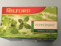 Peppermint herbal infusion
