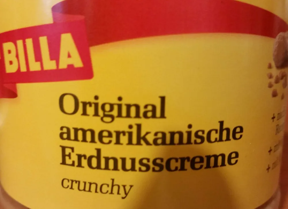 Original amerikanische Erdnusscreme crunchy